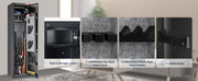 Load image into Gallery viewer, SucceBuy 3-8 Rifles Gun Safe w/ Digital Keypad &amp; Lock Gun Storage Cabinet with Removable Storage Shelf for Home Long Gun Pistols

