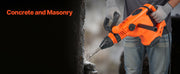 Bild in Galerie-Viewer laden, Amocart Corded Hammer Drill 1600W 175-350RPM Electric Demolition Drills 2-Inch SDS-Max Rotary Hammer Driver for Concrete Wood
