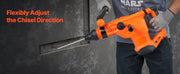 Bild in Galerie-Viewer laden, Amocart Corded Hammer Drill 1600W 175-350RPM Electric Demolition Drills 2-Inch SDS-Max Rotary Hammer Driver for Concrete Wood
