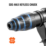 Charger l'image dans la visionneuse de galerie, Amocart 1600W Rotary Hammer Drill Max Drilling 42mm 3 Modes Max Corded Demolition Chipping Metal Concrete Breaker Jackhammer
