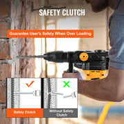 Charger l'image dans la visionneuse de galerie, Amocart 1600W Rotary Hammer Drill Max Drilling 42mm 3 Modes Max Corded Demolition Chipping Metal Concrete Breaker Jackhammer
