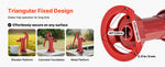 SucceBuy Well Hand Pitcher Pump 25 ft Maximum Lift Cast Iron NPT 1-1/4 in Connection for Garden Pond Farm Red/Black/Yellow/Green