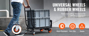 Charger l'image dans la visionneuse de galerie, Amocart 300 lbs Folding Hand Truck Aluminum Lightweight Platform Cart Portable Telescopic Utility Dolly for Moving Shopping
