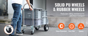 Bild in Galerie-Viewer laden, Amocart Folding Hand Truck Aluminum Heavy Industrial Collapsible Dolly Cart for Transport and Moving in Warehouse Supermarket
