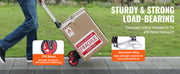 Charger l'image dans la visionneuse de galerie, Amocart 176 lbs Folding Hand Truck Dolly Aluminum Stair Climbing Cart with Telescoping Handle Luggage Trolley for Home Shopping

