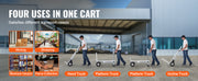 Bild in Galerie-Viewer laden, Amocart Folding Hand Truck Aluminum Heavy Industrial Collapsible Dolly Cart for Transport and Moving in Warehouse Supermarket
