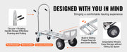 Bild in Galerie-Viewer laden, Amocart Folding Hand Truck Aluminum Heavy Industrial Collapsible Dolly Cart for Transport and Moving in Warehouse Supermarket
