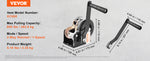 SucceBuy Hand Winch Heavy Duty Rope Crank with 33 ft Steel Wire Cable and Two-Way Ratchet for Trailer Boat or ATV Towing