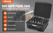 Bild in Galerie-Viewer laden, Amocart Hard Pistol Cases w/ Pre-cut PU Foam Lining Waterproof Dustproof Hard Gun Case for 1/2/5/6 Pistol Lockable Pistol Case
