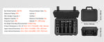 Amocart Hard Pistol Case Hard Gun Case with XPE Foam Lining Waterproof Pistol Box with Customizable Interior for Gun Lenses