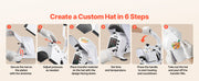 Load image into Gallery viewer, Amocart Hat Heat Press Machine 8.5 x 4 in Large Heating Plate with Caps Stretcher Precise Temperature Time Control Heat Press
