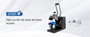 Bild in Galerie-Viewer laden, Amocart Hat Heat Press 4 in1 Cap Heat Press Machine 6x3inches Clamshell Transfer LCD Digital Timer Temperature Control
