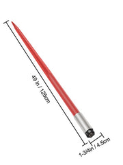 Load image into Gallery viewer, Amocart Hay Spear Bale Spear Capacity Spike Quick Attach Square Hay Red Coated Forks Hex Nut  Sleeve for Bucket Tractor Loader
