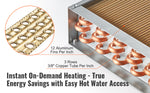 Amocart Heat Exchanger Water to Air 18"x 20" for Outdoor Wood Furnaces Residential Heating and Cooling and Forced Air Heating