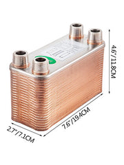 Bild in Galerie-Viewer laden, Amocart 30/40/60 Plates Heat Exchanger Wort Chiller Stainless Steel Homebrew Brewing Beer Cooler Counterflow  Water Heating
