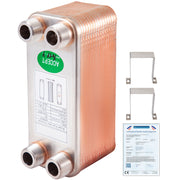 Bild in Galerie-Viewer laden, Amocart 30/40/60 Plates Heat Exchanger Wort Chiller Stainless Steel Homebrew Brewing Beer Cooler Counterflow  Water Heating
