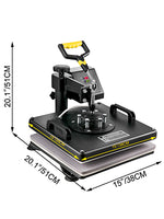 Amocart Combo Heat Press Machine 5/6/8 in 1 30*38CM 38*38CM Muntifunctional Sublimation Printer Transfer Mug Hat Plate T-Shirt