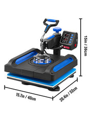 Bild in Galerie-Viewer laden, Amocart Heat Press Machine 12 x 15 /15x15 Inches Fast Heating 360 Swing Away Digital Sublimation T-shirt Vinyl Transfer Printer
