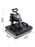 Amocart Combo Heat Press Machine 5/6/8 in 1 30*38CM 38*38CM Muntifunctional Sublimation Printer Transfer for Mug Hat Plate