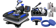 Load image into Gallery viewer, Amocart 5/8in1 15x15"/12x15"Dual-tube Heating Insulation Cotton Heat Press Sublimation Machine 360°Swing Design for Tshirts Etc
