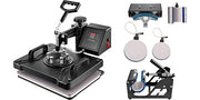 Charger l'image dans la visionneuse de galerie, Amocart Combo Heat Press Machine 5/6/8 in 1 30*38CM 38*38CM Muntifunctional Sublimation Printer Transfer Mug Hat Plate T-Shirt
