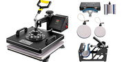 Charger l'image dans la visionneuse de galerie, Amocart Combo Heat Press Machine 5/6/8 in 1 30*38CM 38*38CM Muntifunctional Sublimation Printer Transfer Mug Hat Plate T-Shirt
