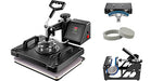 Amocart Combo Heat Press Machine 5/6/8 in 1 30*38CM 38*38CM Muntifunctional Sublimation Printer Transfer for Mug Hat Plate