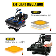 Bild in Galerie-Viewer laden, Amocart Heat Press Machine 12 x 15 /15x15 Inches Fast Heating 360 Swing Away Digital Sublimation T-shirt Vinyl Transfer Printer
