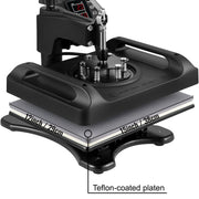 Charger l'image dans la visionneuse de galerie, Amocart 30*38CM 8 in 1 Combo Upgrade Heat Press Machine 360° Rotation Sublimation Printer Cap Shirt Mug Plate 2D Heat Transfer
