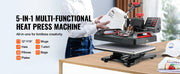 Load image into Gallery viewer, Amocart 5/8in1 15x15"/12x15"Dual-tube Heating Insulation Cotton Heat Press Sublimation Machine 360°Swing Design for Tshirts Etc
