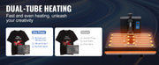 Charger l'image dans la visionneuse de galerie, Amocart Heat Press Machine 15"x15"/ 16"x20" /16"x24" Sublimation Printer Manual Clamshell Transfer on DIY T-shirt Pillow
