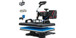 Amocart Heat Press 5in1 Heat Press Machine 12x15in Clamshell Sublimation Transfer Printer Digital Precise Temperature Control