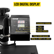 Bild in Galerie-Viewer laden, Amocart 2In1 Heat Press Machine 38*38CM Multifunctional 360° Swing-Away Digital Sublimation Printer Transfer DIY T-shirt Cap
