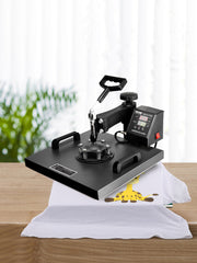 Bild in Galerie-Viewer laden, Amocart 2In1 Heat Press Machine 38*38CM Multifunctional 360° Swing-Away Digital Sublimation Printer Transfer DIY T-shirt Cap
