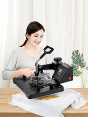 Charger l'image dans la visionneuse de galerie, Amocart Combo Heat Press Machine 5/6/8 in 1 30*38CM 38*38CM Muntifunctional Sublimation Printer Transfer Mug Hat Plate T-Shirt

