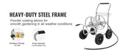 Bild in Galerie-Viewer laden, SucceBuy Hose Reel Cart 250ft Heavy Duty Garden Water Yard Planting w/ Basket Effortless Roll-up  Versatile Application Steel
