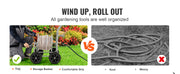 Bild in Galerie-Viewer laden, Amocart Hose Reel Cart 250ft Heavy Duty Garden Water Yard Planting w/ Basket Effortless Roll-up  Versatile Application Steel
