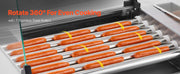 Bild in Galerie-Viewer laden, Amocart 5 7 11 Rollers Hot Dog Roller Stainless Steel Sausage Grill Cooker Commercial Hot Dog Machine with Dual Temp Control
