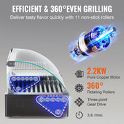 Charger l'image dans la visionneuse de galerie, Amocart 5/7/11 Rods Commercial Hot Dog Roller Electric Sausage Maker Barbecue Grill Machine for Camping Party Home Appliance
