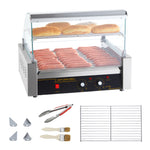 Amocart  5/7/11 Commercial Hot Dog Roller Electric Sausage Maker Barbecue Grill Machine for Camping Party Home Appliance 110V