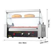 Charger l'image dans la visionneuse de galerie, Amocart 5/7/11 Rods Commercial Hot Dog Roller Electric Sausage Maker Barbecue Grill Machine for Camping Party Home Appliance
