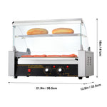 SucceBuy  5/7/11 Commercial Hot Dog Roller Electric Sausage Maker Barbecue Grill Machine for Camping Party Home Appliance 110V