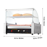 Bild in Galerie-Viewer laden, Amocart  5/7/11 Commercial Hot Dog Roller Electric Sausage Maker Barbecue Grill Machine for Camping Party Home Appliance 110V
