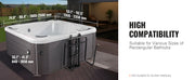 Bild in Galerie-Viewer laden, Amocart Hot Tub Cover Lift Spa Cover Lift, Hydraulic Height 33.1" - 41.3" Width 53.1" - 92.5" Adjustable Installed Underneath
