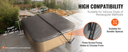 Charger l'image dans la visionneuse de galerie, Amocart Hot Tub Cover Lift Spa Cover Lift Height 31.5"-41.3" Width 57"-92.5" Adjustable Installed Underneath Both Side Suitable
