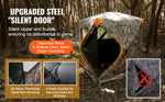 Amocart Hunting Blind, 270° See Through Ground Blind, 2-3 Person Pop Up Deer Blind for Hunting with Carrying Bag, Portable Tent