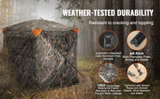 Charger l'image dans la visionneuse de galerie, Amocart Hunting Blind, 270° See Through Ground Blind, 2-3 Person Pop Up Deer Blind for Hunting with Carrying Bag, Portable Tent
