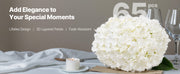 Bild in Galerie-Viewer laden, Amocart Artificial Flowers Real Looking White Silk Fake Hydrangea Bulk Faux Bridal Shower with Stem for DIY Wedding Bouquets

