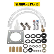Bild in Galerie-Viewer laden, Amocart Hydraulic Boat Steering Kit 300HP Hydraulic Steering Kit Helm Pump/Cylinder/Wheel 18ft Hose Hydraulic Steering Seal Kit
