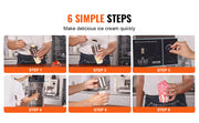 Charger l'image dans la visionneuse de galerie, Amocart Ice Cream Blender High-Speed Ice Cream Maker Mixer Stir Machine Speed Adjustment Stainless Steel Ice Cream Shaker
